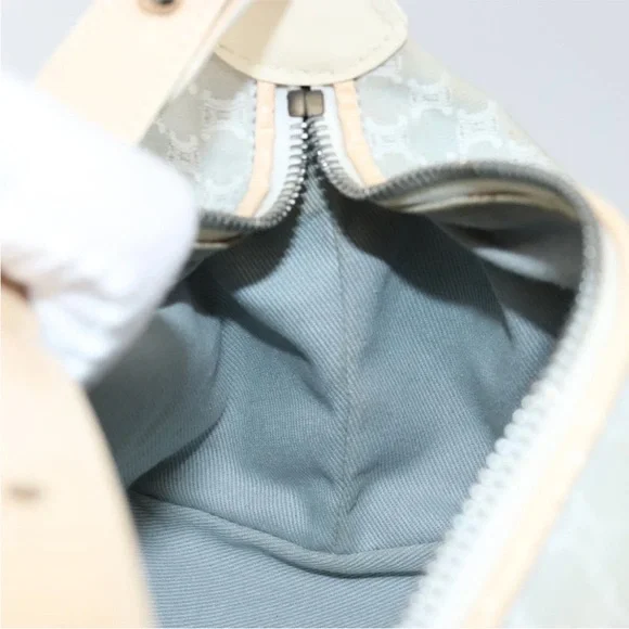 Celine Macadam Canvas handbag white silver - Picture 15 of 16